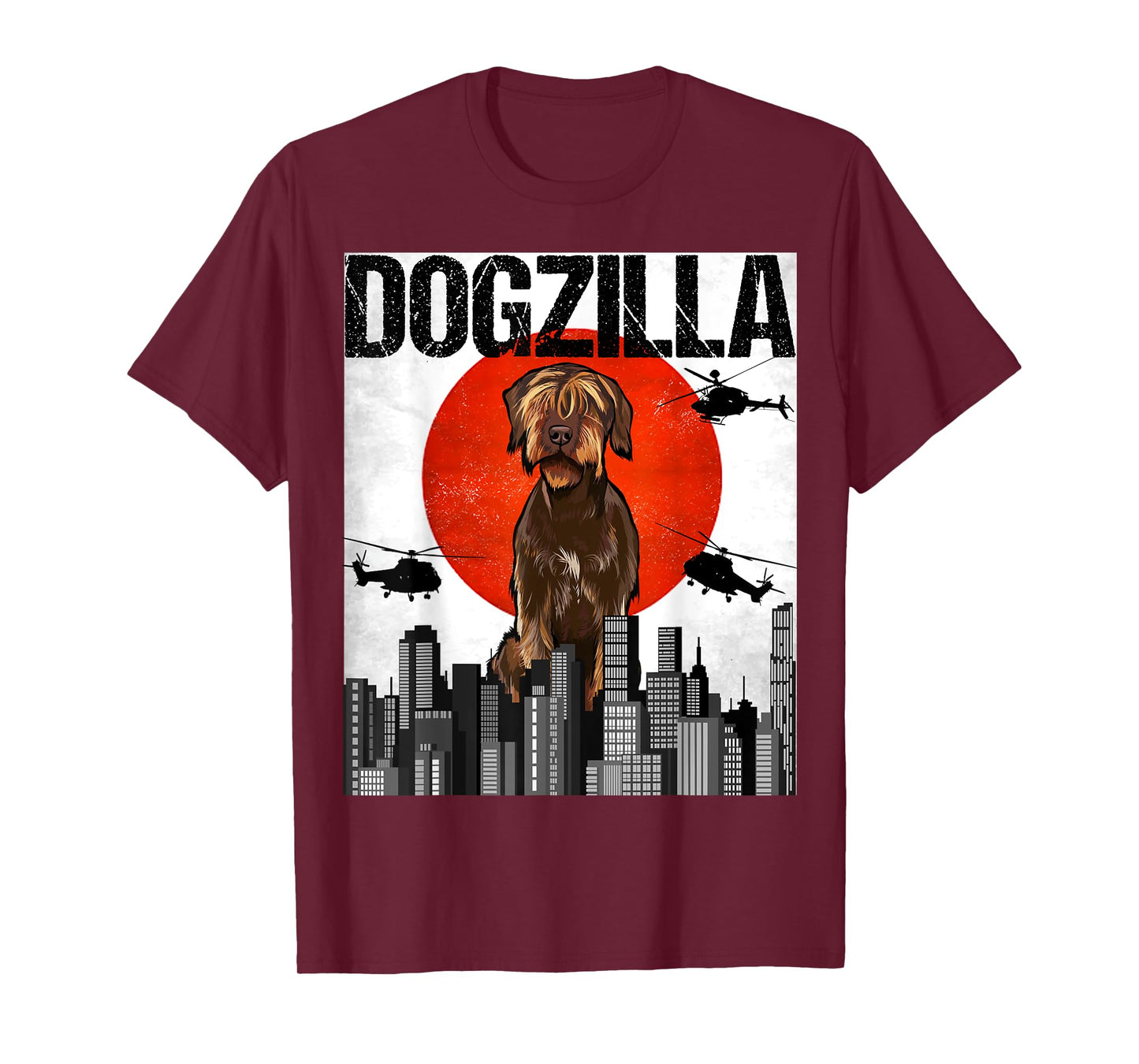 Funny Vintage Japanese Dogzilla Wirehaired Pointing Griffon T-Shirt