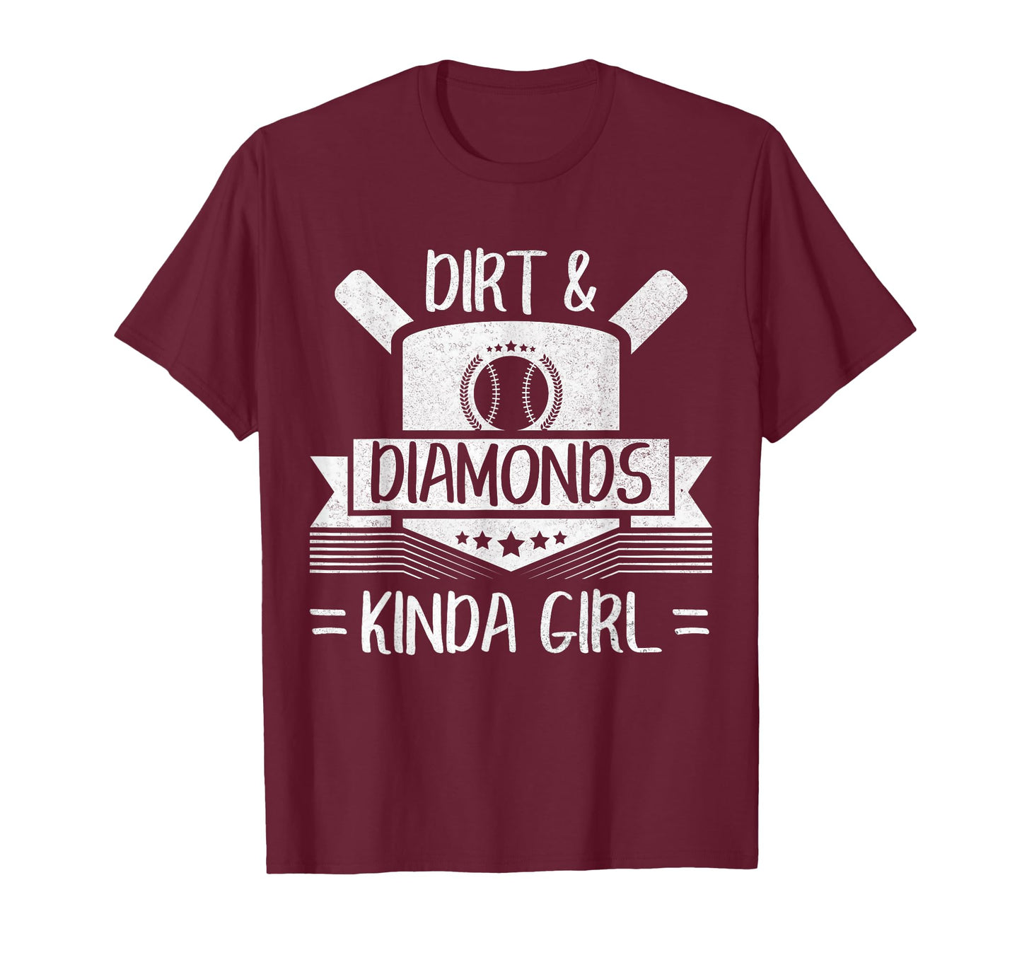 Fun Cute Baseball Softball Home Plate Kinda Girl T-Shirt