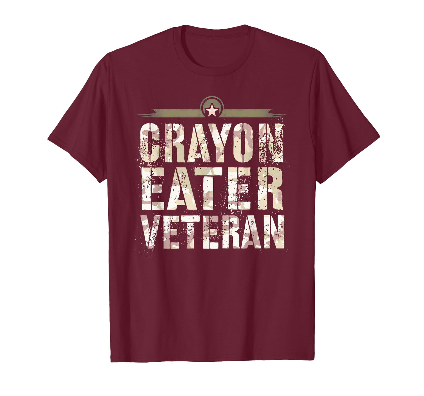 Funny CRAYON EATER VETERAN I Eat Proud Fubar Military T-Shirt