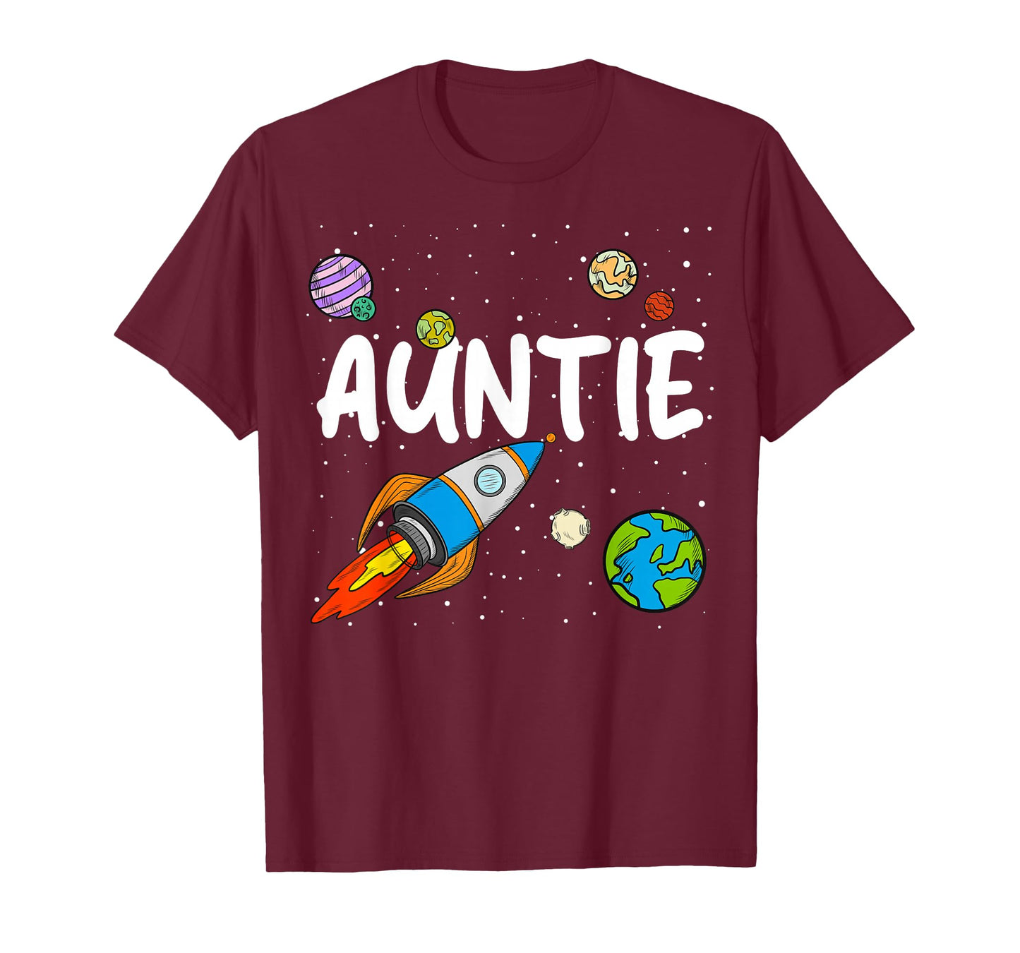Auntie of The Birthday Boy Rocket Space Outfit T-Shirt