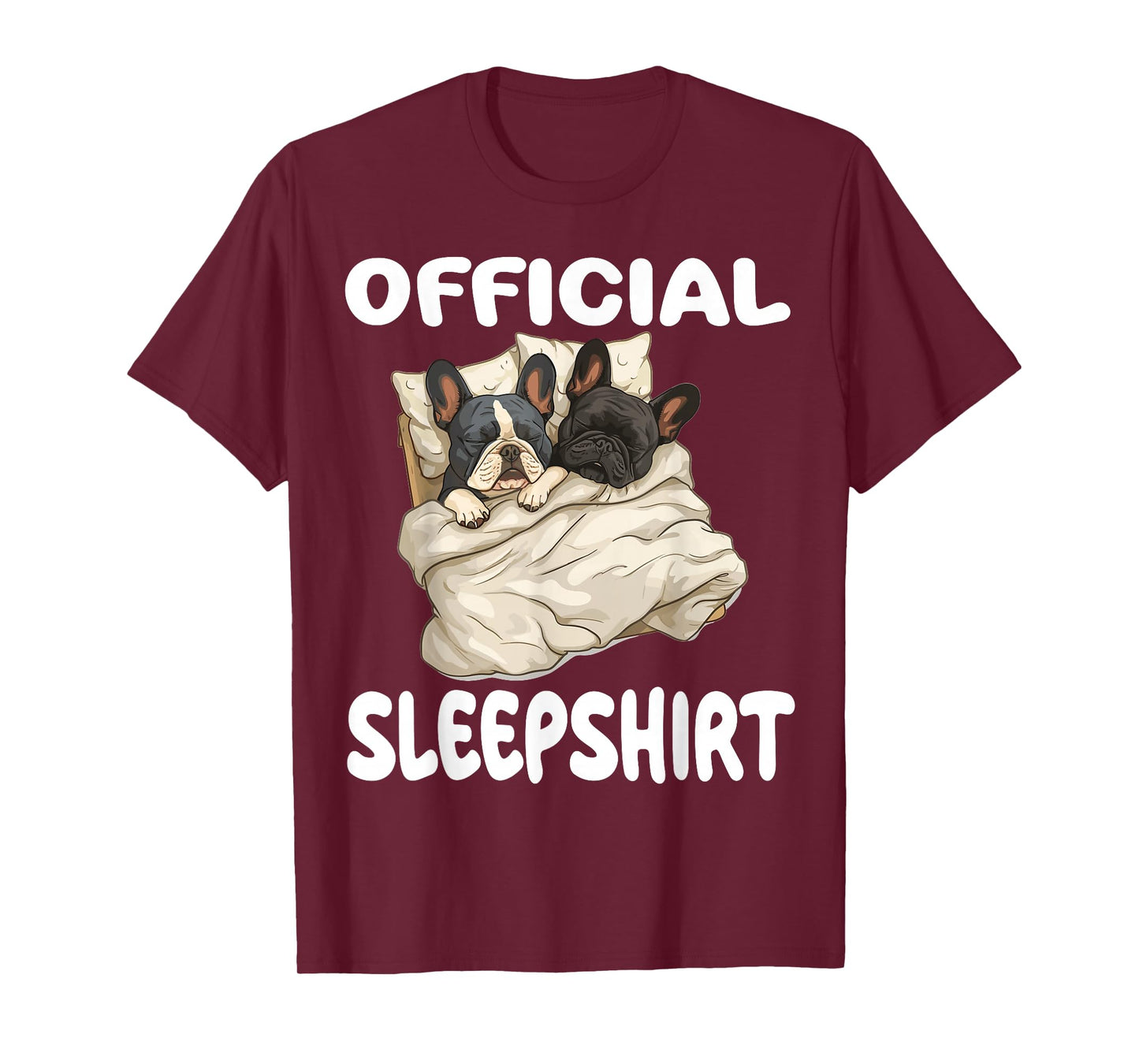 French Bulldog Official Sleepshirt Pajamas Nightgown T-Shirt