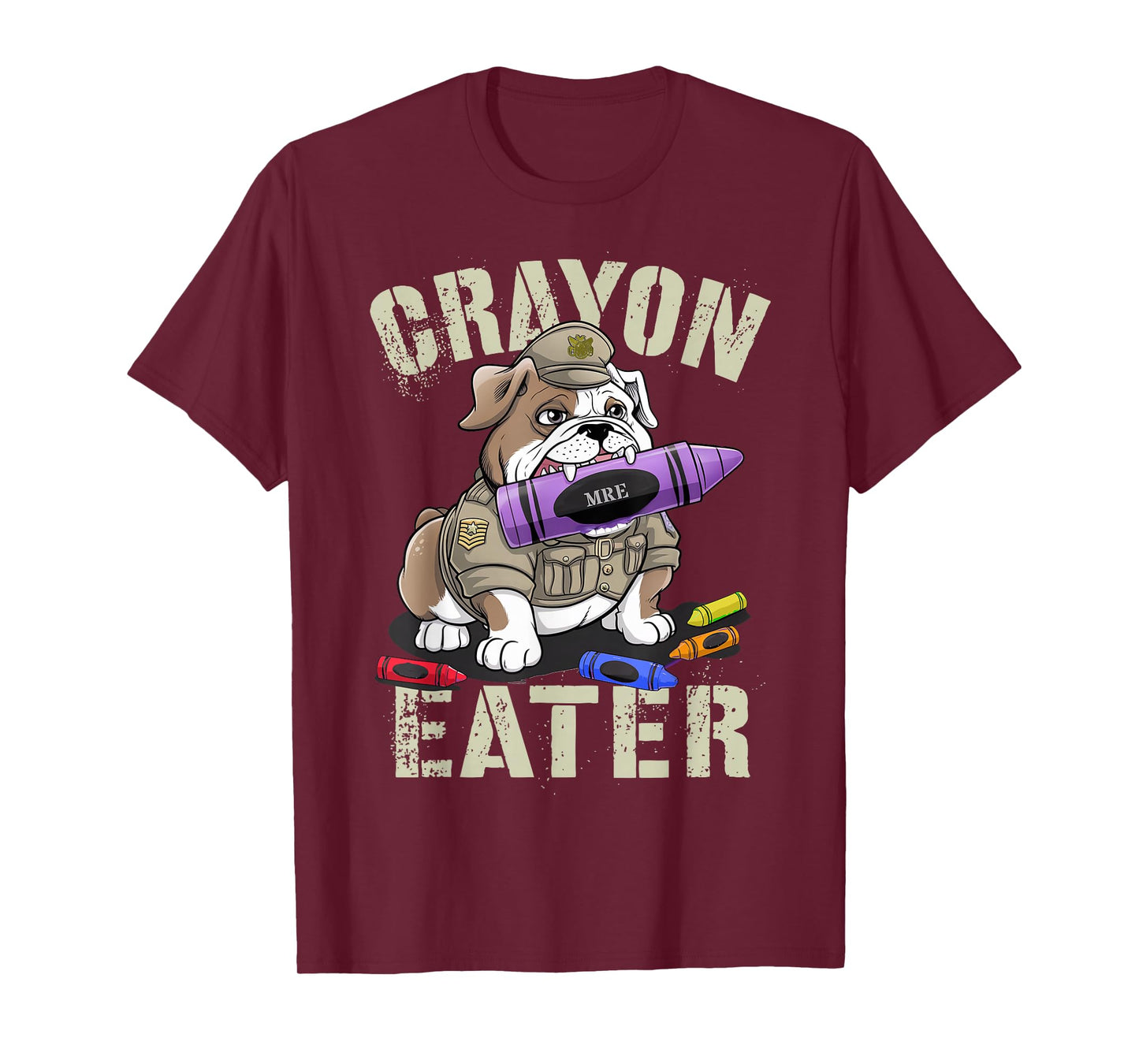 Funny Crayon Eater Military Corps Proud Grunt Soldier Family T-Shirt