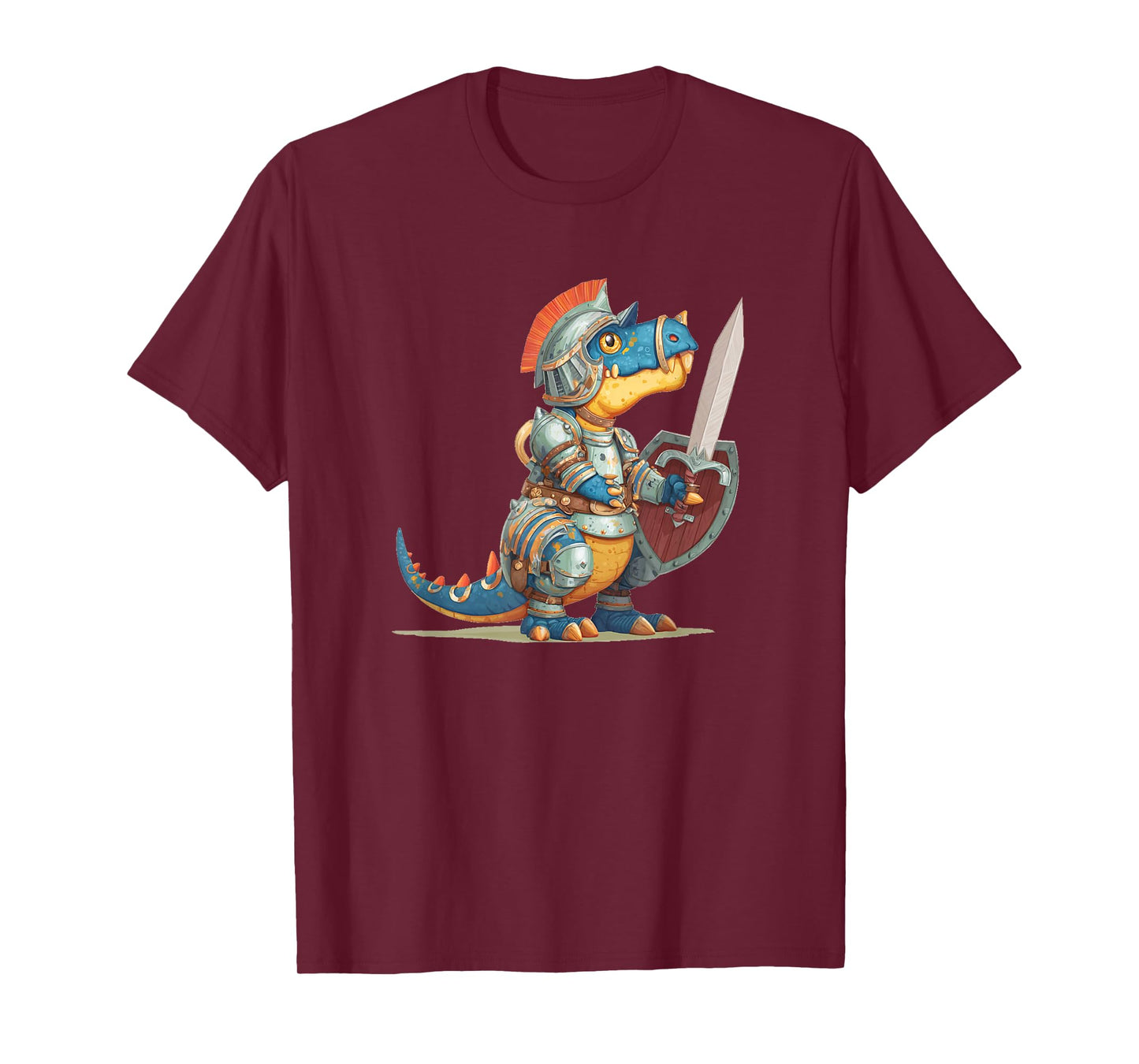 Cool Dinosaur for Medieval and Knights Lovers T-Shirt