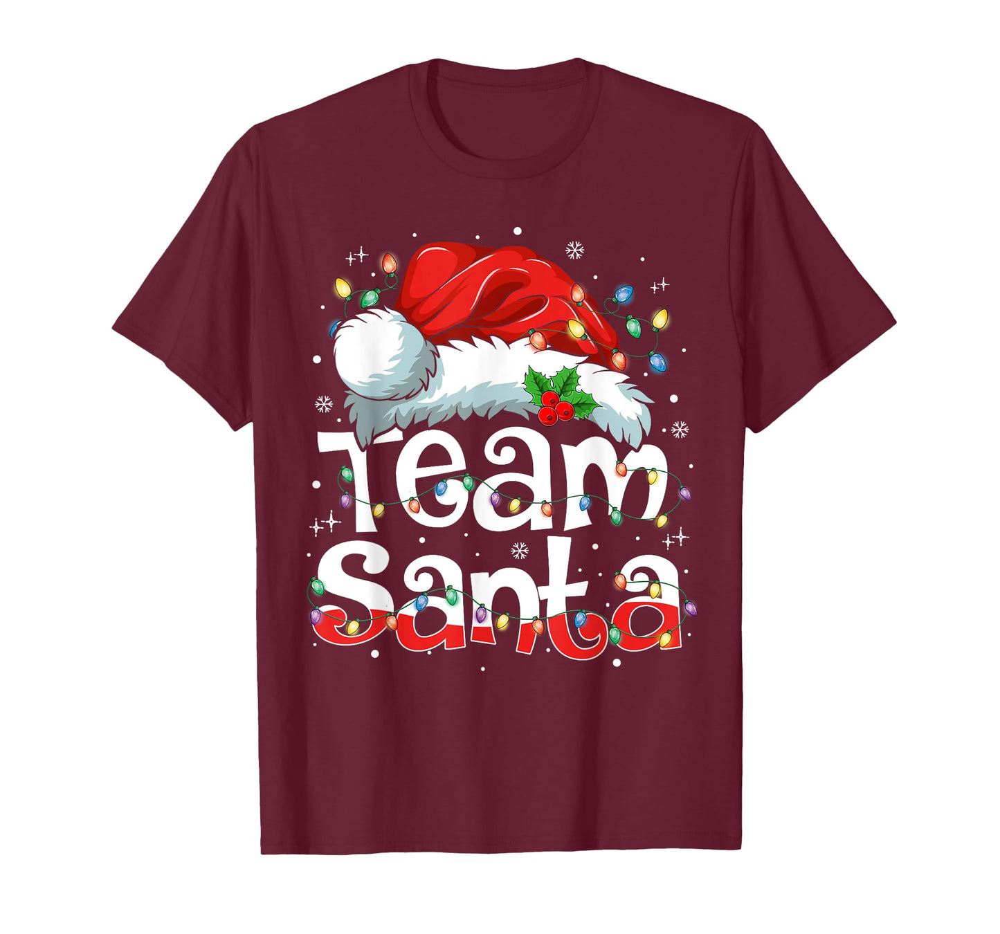 Team Santa Claus Christmas Family Matching Pajama Funny Xmas T-Shirt