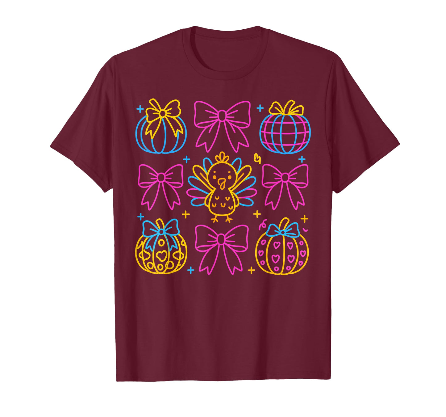 Thanksgiving Vintage Boho Floral Fall Vibes Turkey Autumn T-Shirt