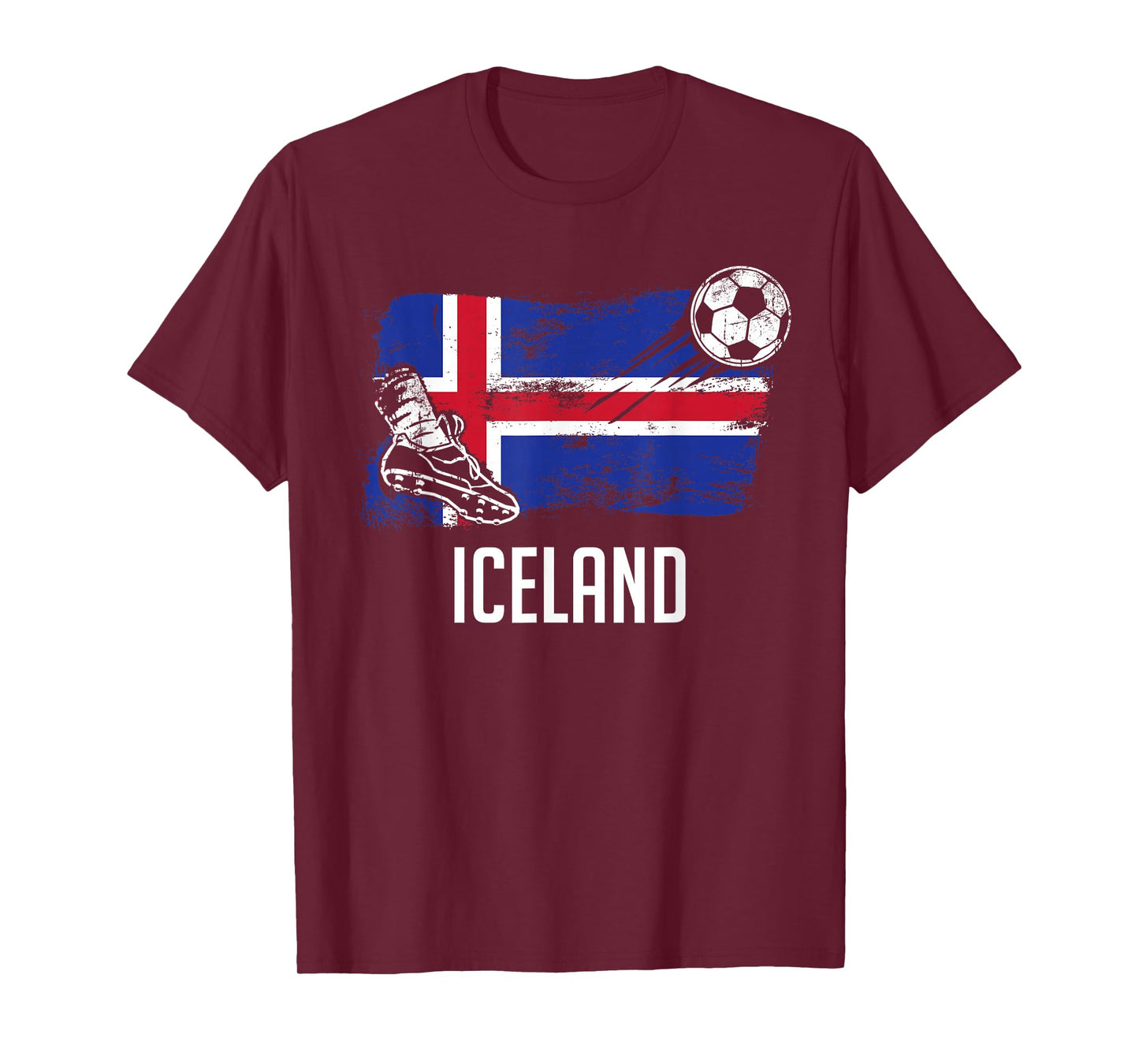 Iceland Flag Jersey Icelandic Soccer Team Icelandic T-Shirt