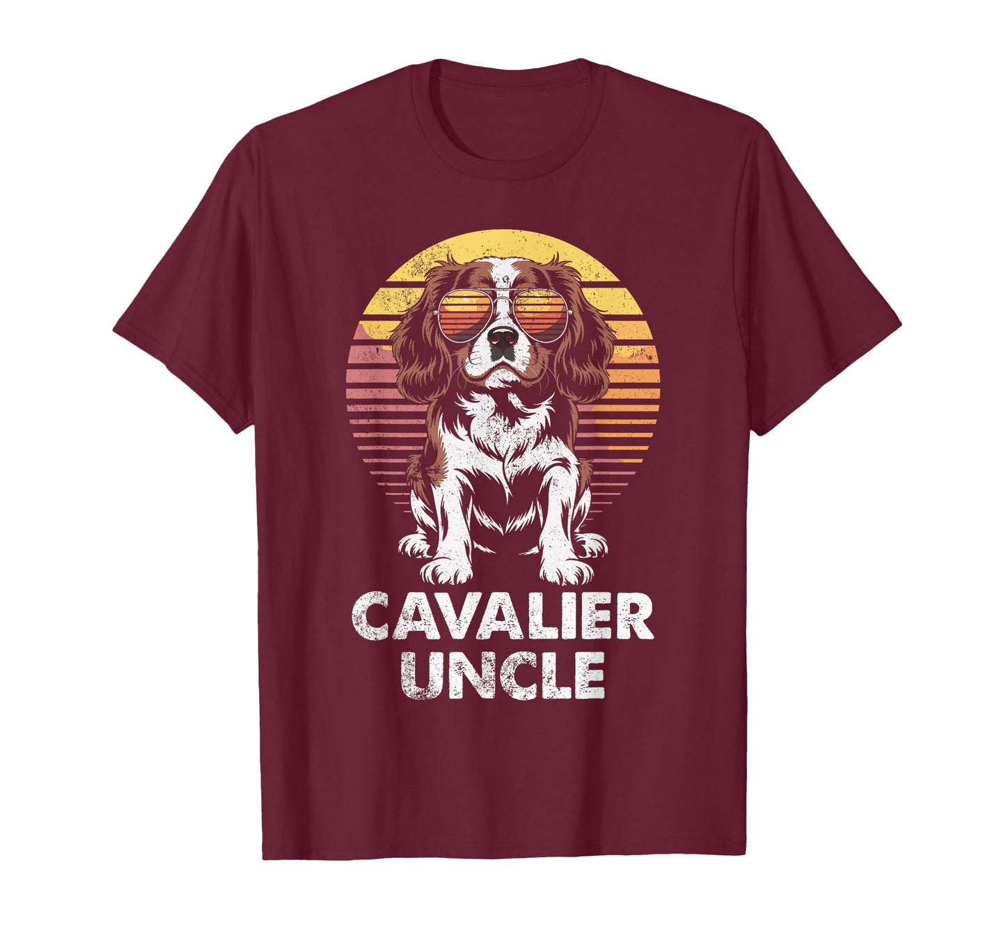 Cavalier King Charles Spaniel Uncle Vintage Dog Owner T-Shirt