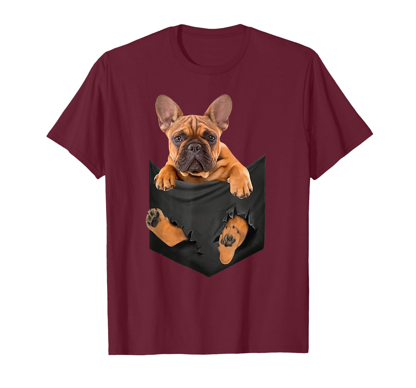 Funny French Bulldog in Your Pocket for dog Lovers T-Shirt