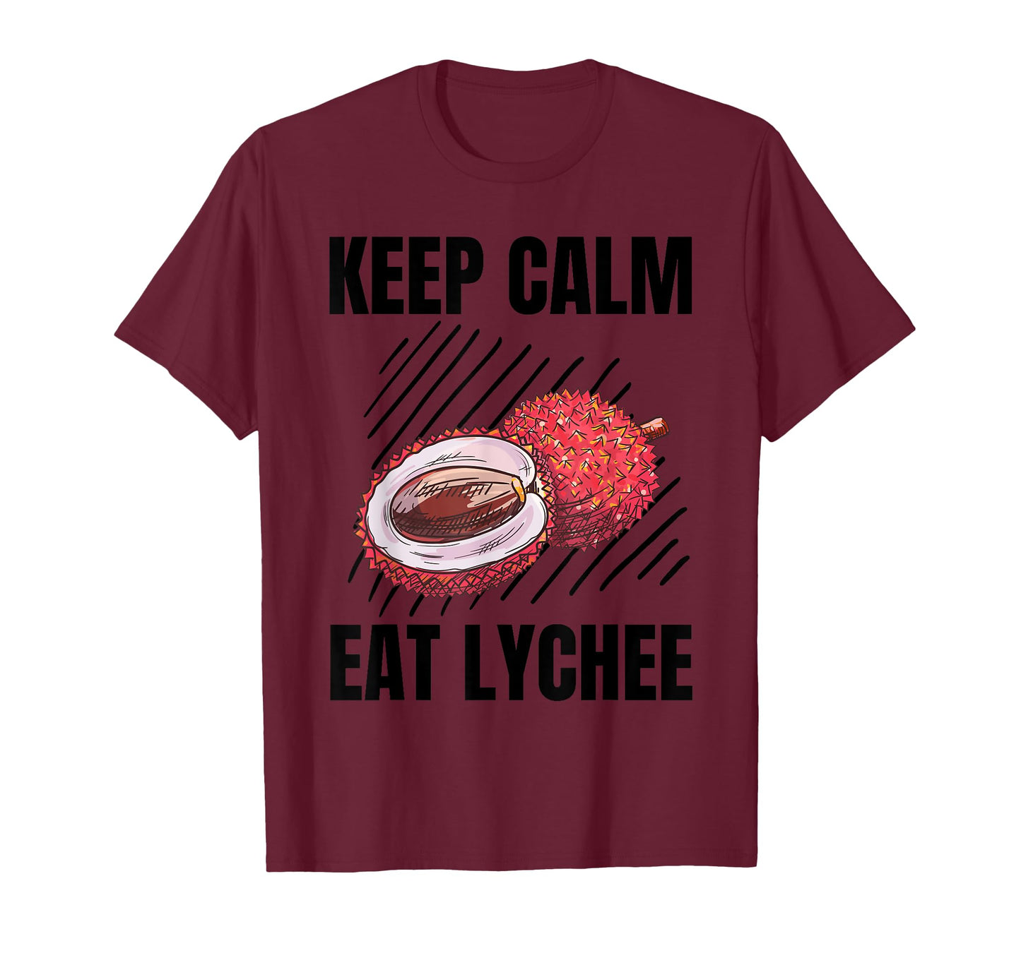 Keep Calm Eat Lychee Vintage Grunge Lychee Lover T-Shirt