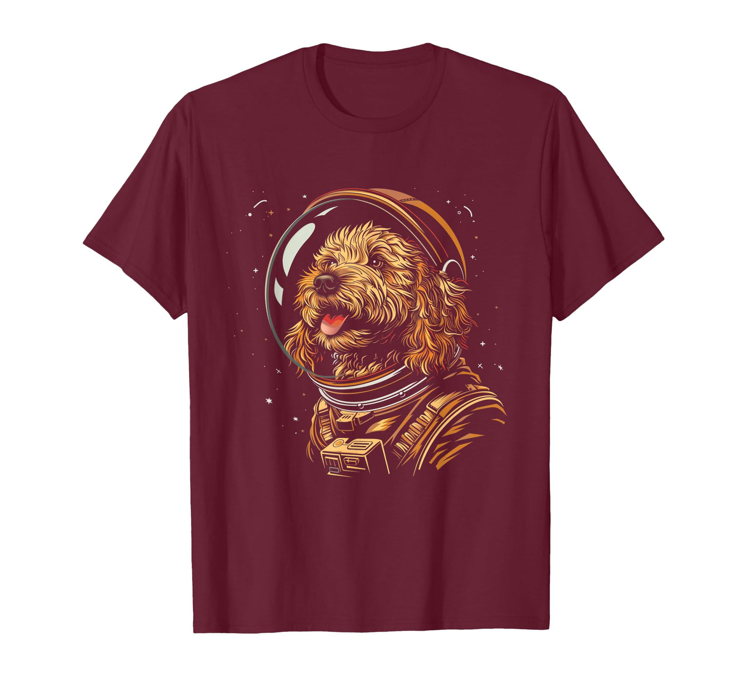Goldendoodle Astronaut Space Suit Funny Doodle Dog Mom Dad T-Shirt for Men Women Kids