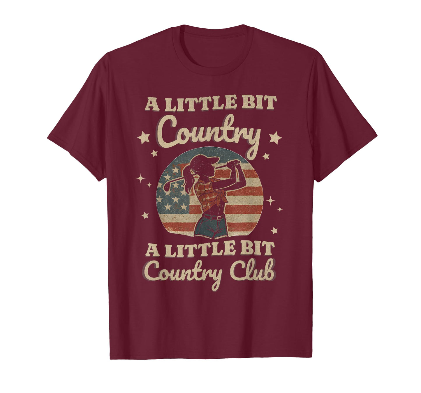 Country Golf Southern Cowgirl Golfing Country Club Golfer T-Shirt