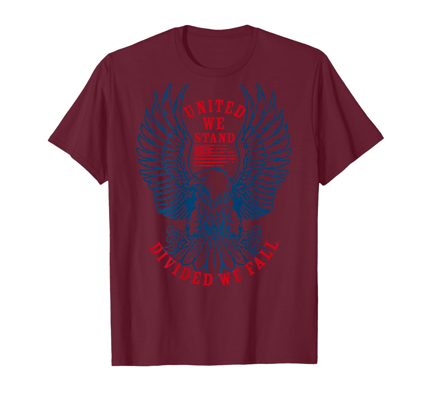 United We Stand Divided We Fall (on back) T-Shirt
