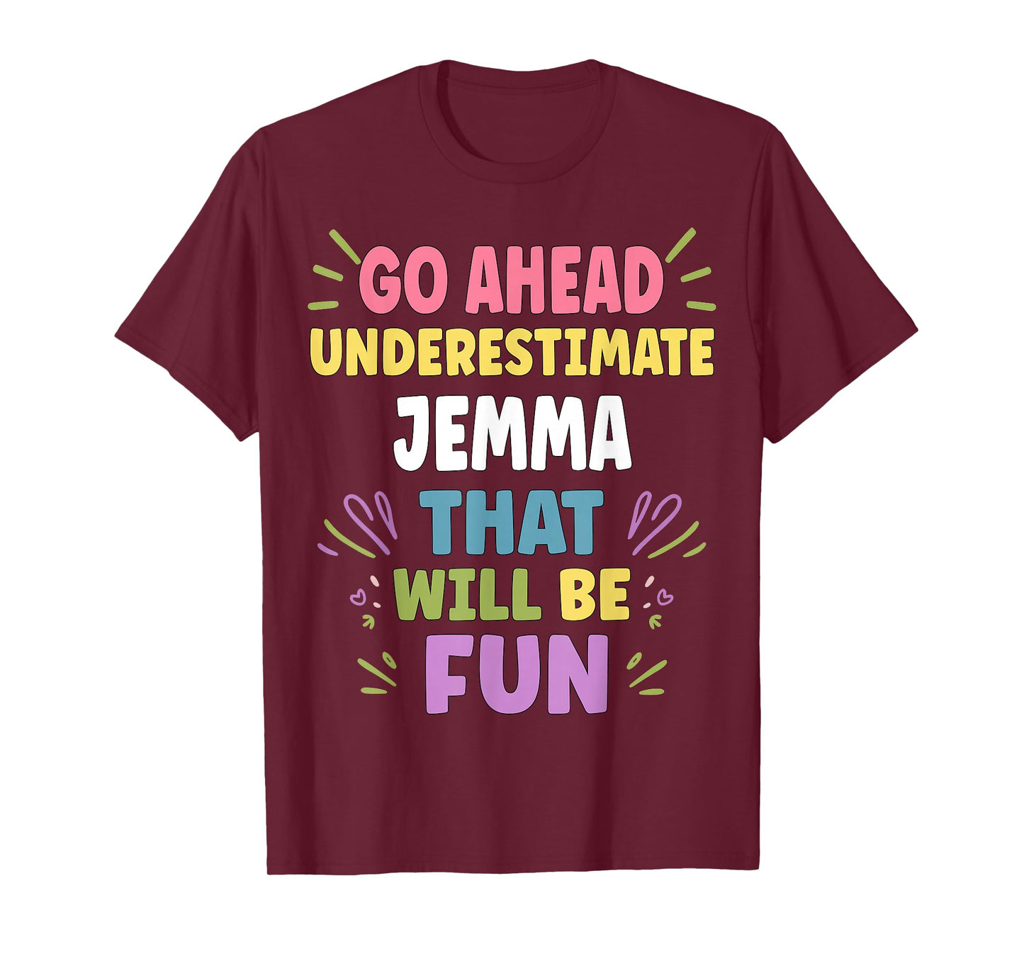 Jemma Personalized Women's Gift Custom Jemma T-Shirt