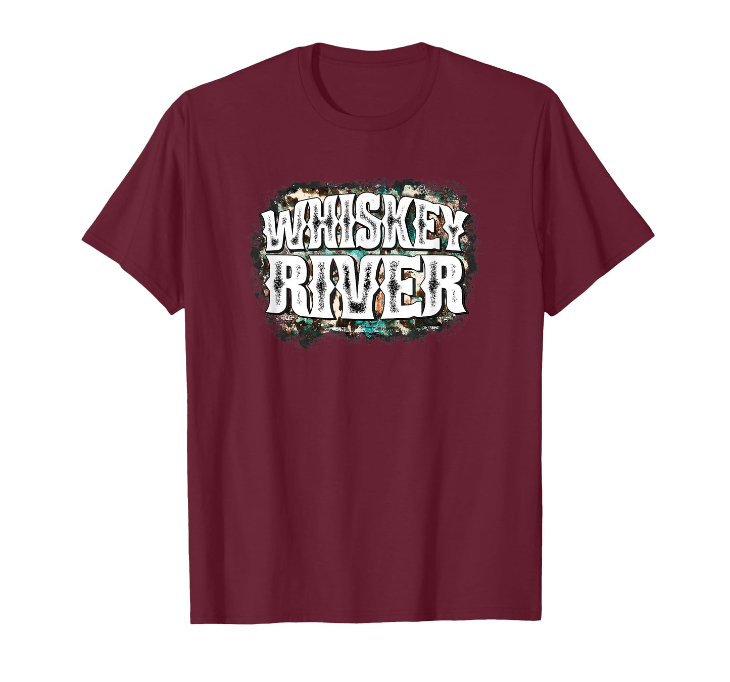 Funny Whiskey River Western Country Woman Man T-Shirt