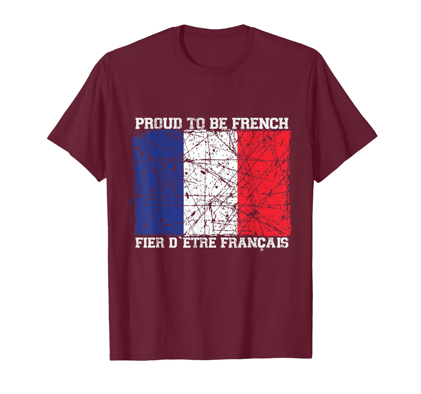 I am proud to be French with French flag T-Shirt