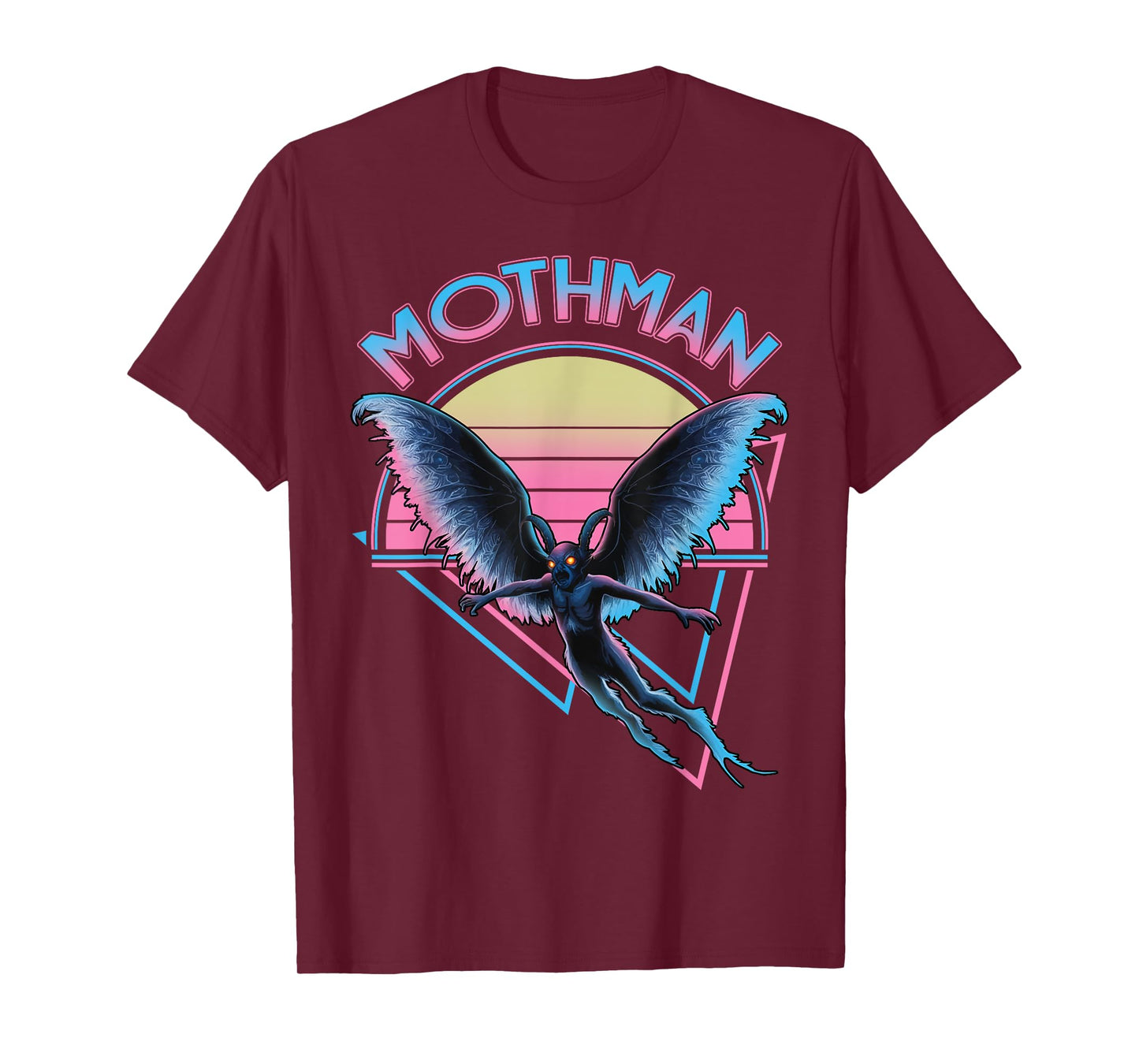 Mothman Vaporwave Cryptozoology Retro Vintage Cryptid T-Shirt