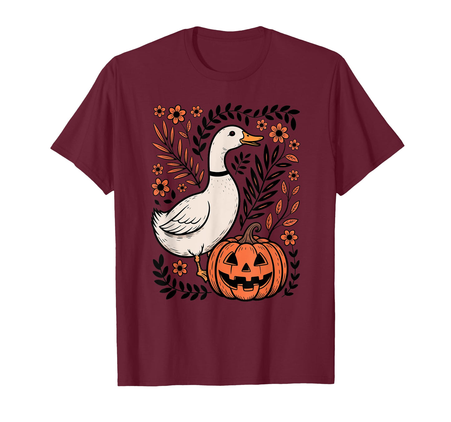 Vintage Silly Goose Boho Floral Halloween Costume T-Shirt