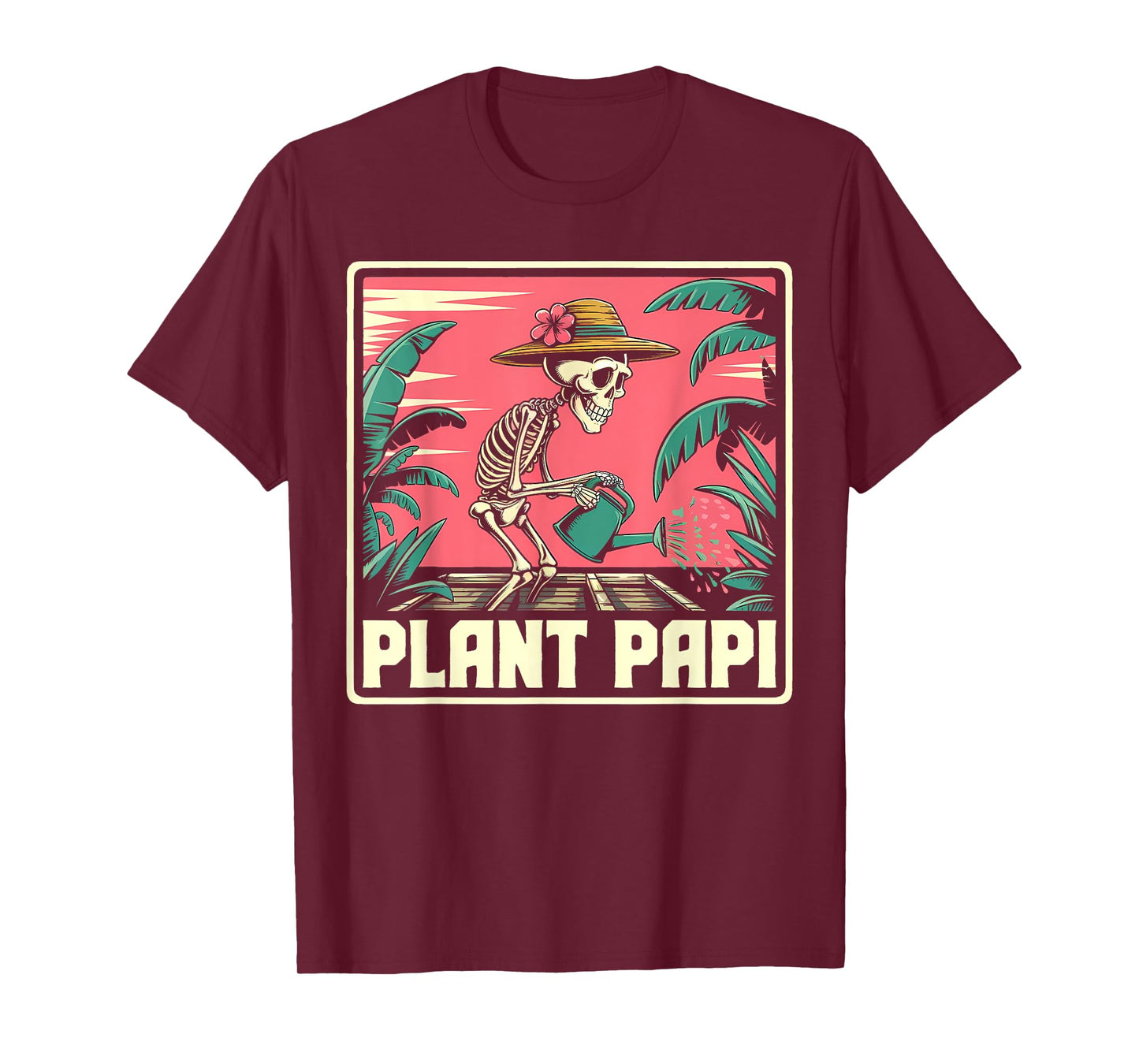 Vintage Halloween Plant Papi Daddy Gardener Men Women T-Shirt