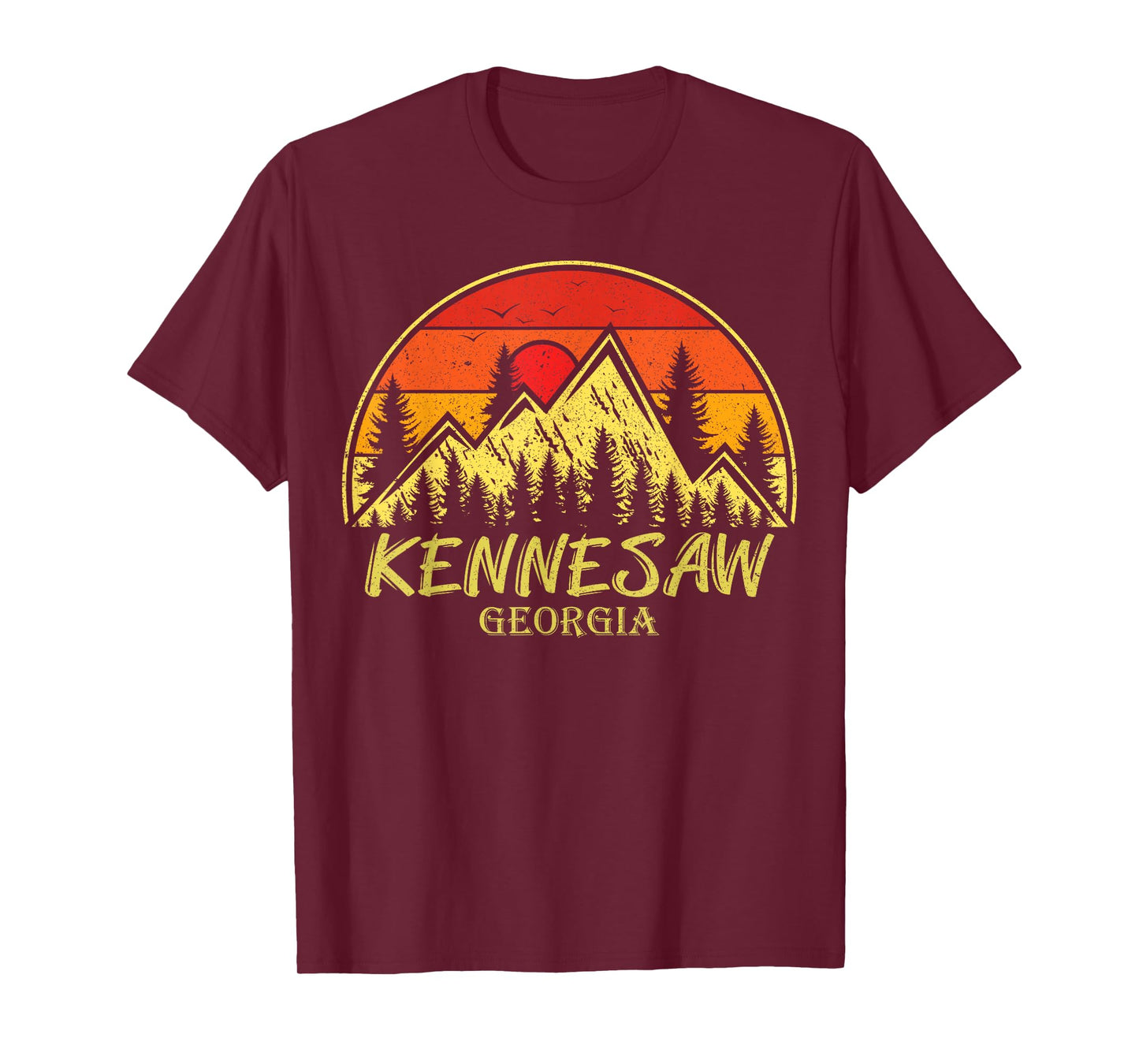 Vintage Kennesaw Georgia GA Mountains Hike Hiking Souvenir T-Shirt