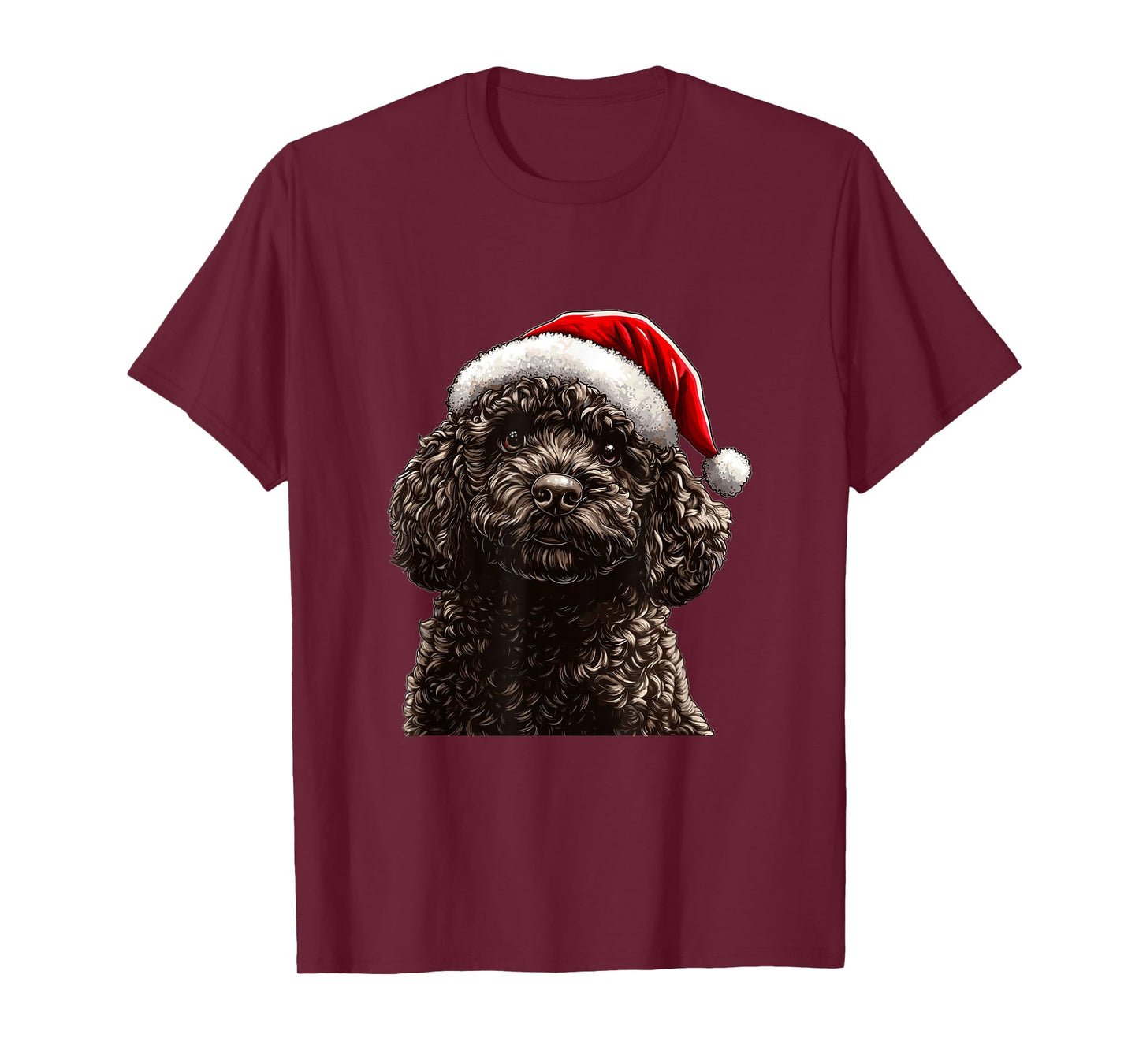 Cute Spanish Water Dog Christmas Merry X-mas Graphic T-Shirt