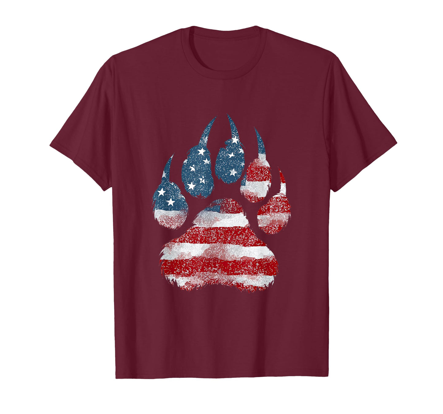 Cool Big Paw in US Colors T-Shirt