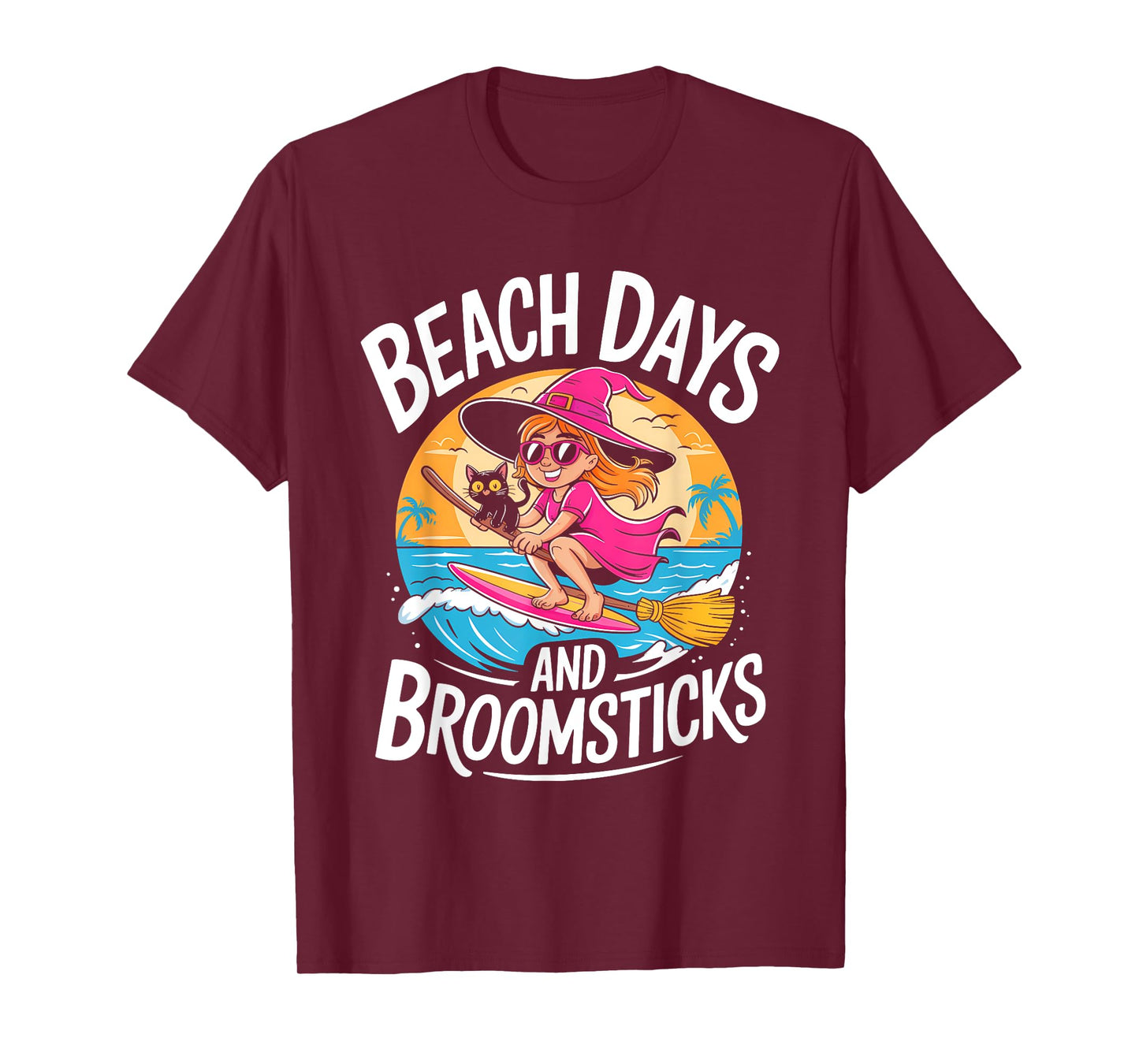 Cute Summerween Ghost Funny Beach Halloween T-Shirt