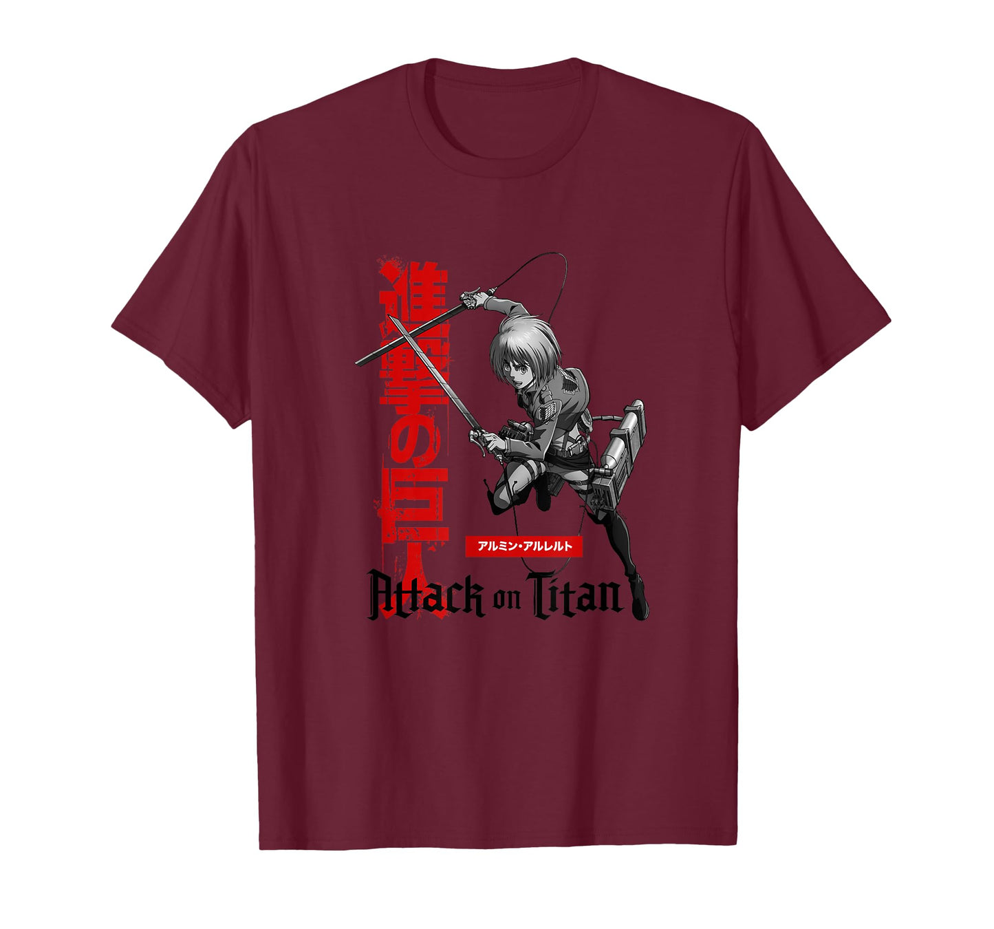 Attack on Titan Season 3 Armin with Kanji AOT Anime T-Shirt