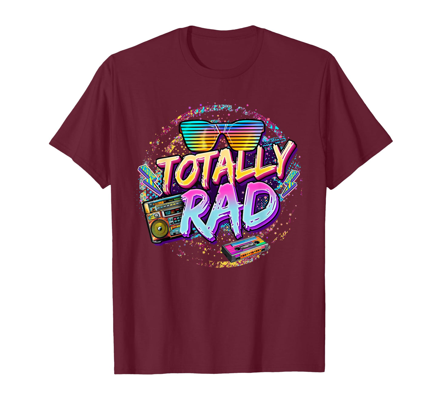 Retro 1980's Totally Rad 80's Funny 80s Theme Retro Party T-Shirt