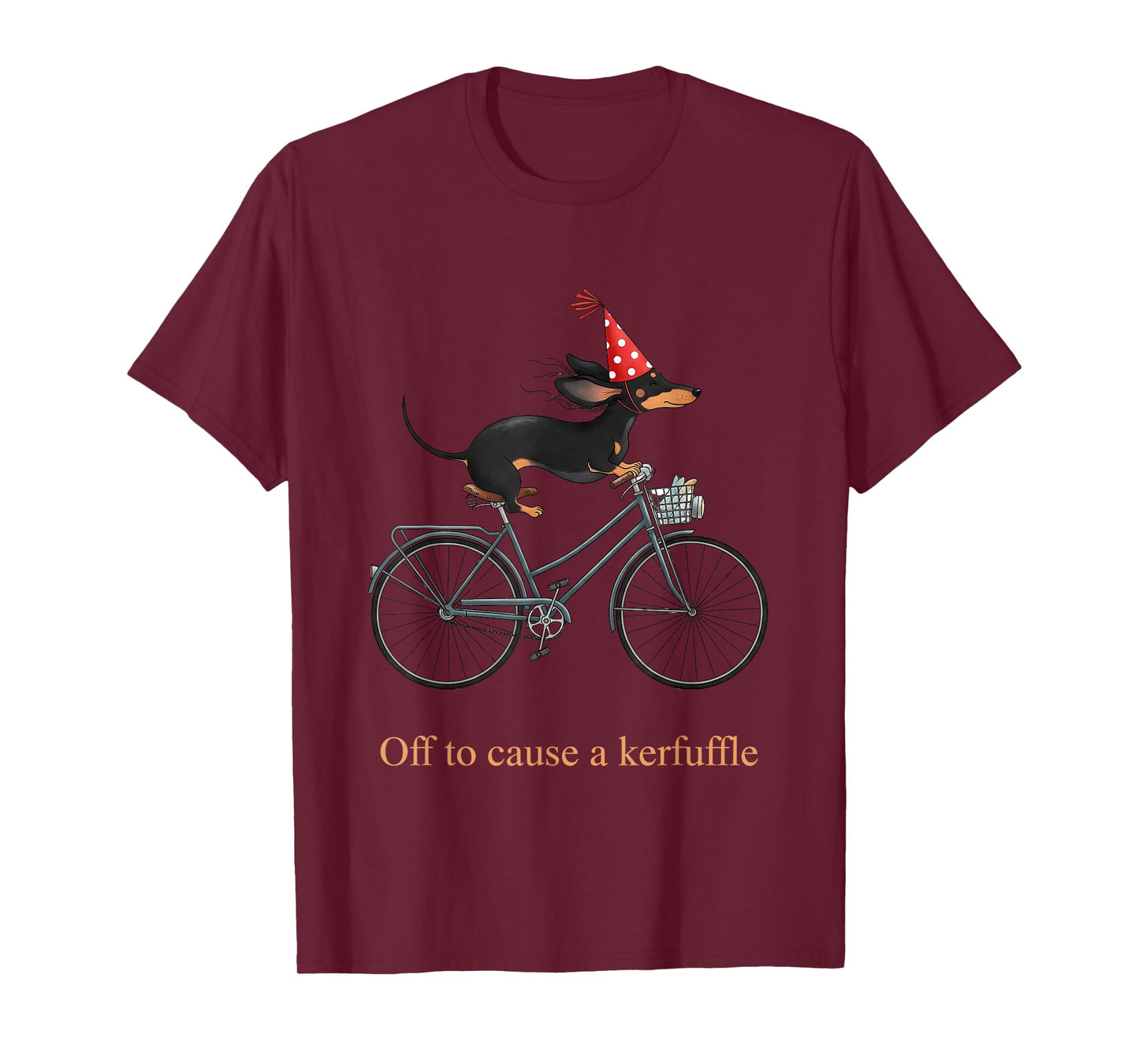 Off to Cause a Kerfuffle Funny Dog T-Shirt