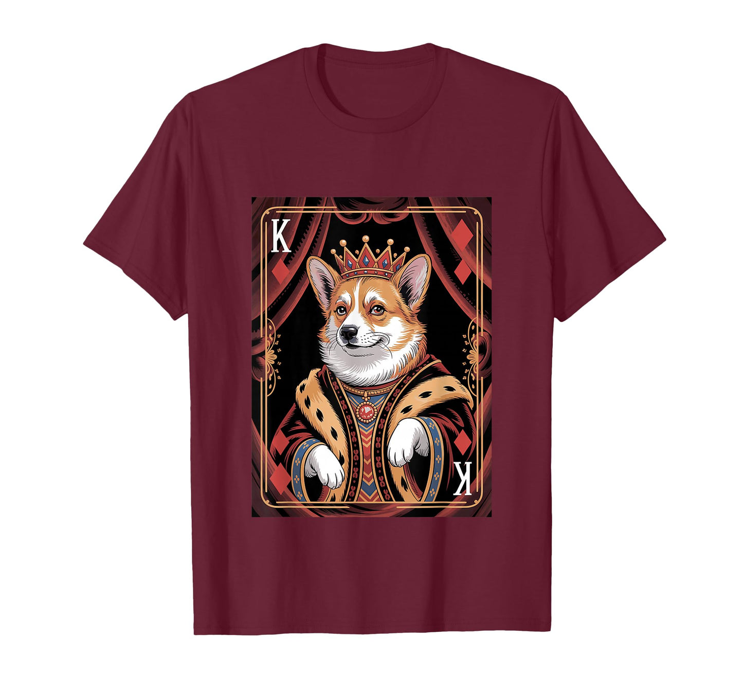 Welsh Corgi Playing Card King T-Shirt
