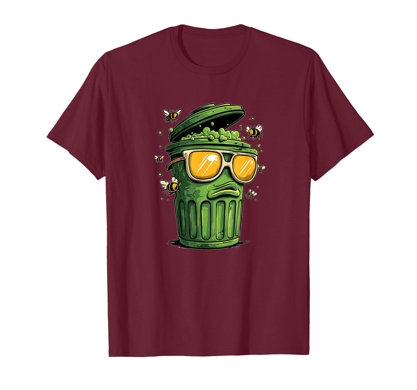 Stinky Trash Can with Bold Shades for Boys and Girls T-Shirt