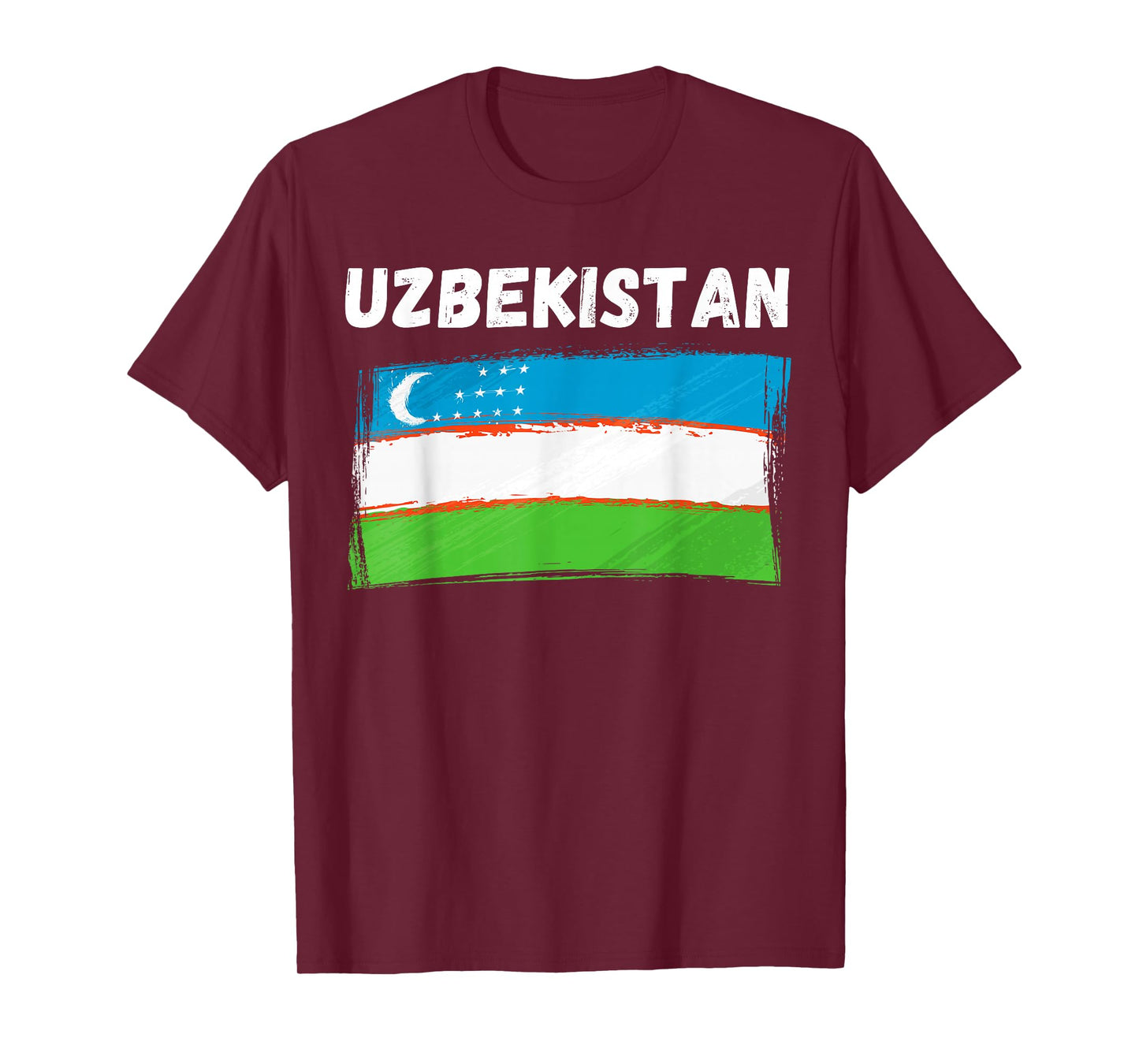 Uzbekistan Flag Vintage Grunge Uzbek Flag Uzbekistan T-Shirt