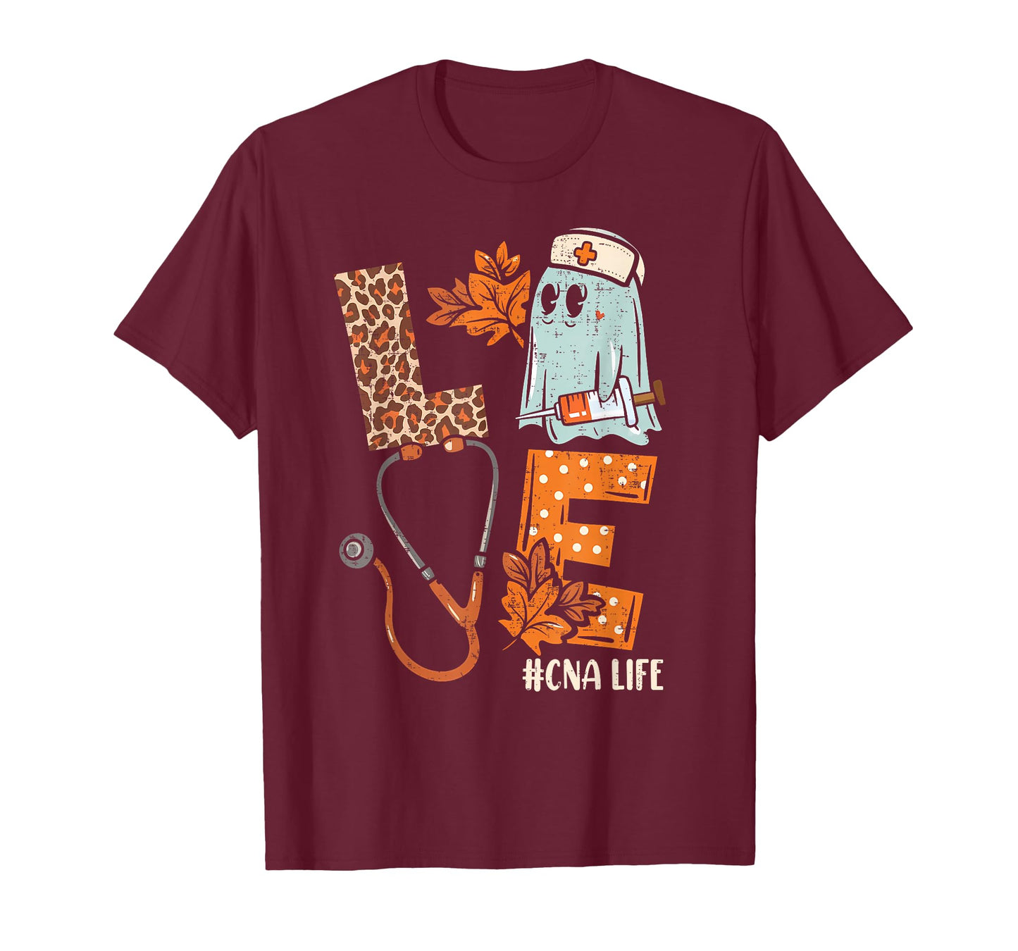 Halloween nurse assistant shirts LOVE CNA life Stethoscope T-Shirt