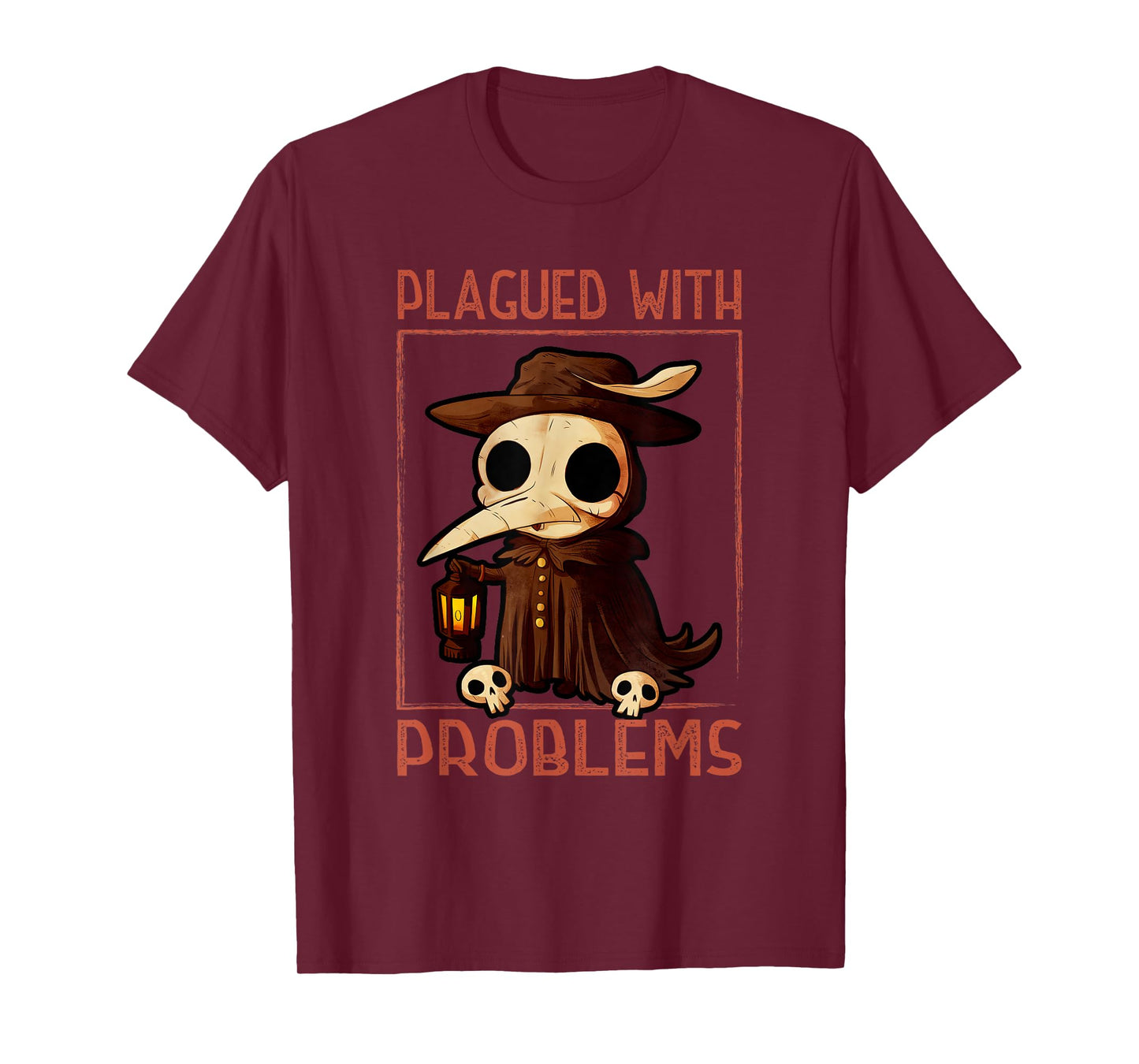 Plagued With Problems Steampunk Plague Doctor Graphic T-Shirt