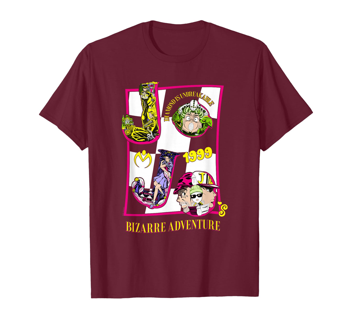 JoJo's Bizarre Adventure Character Letters Anime T-Shirt
