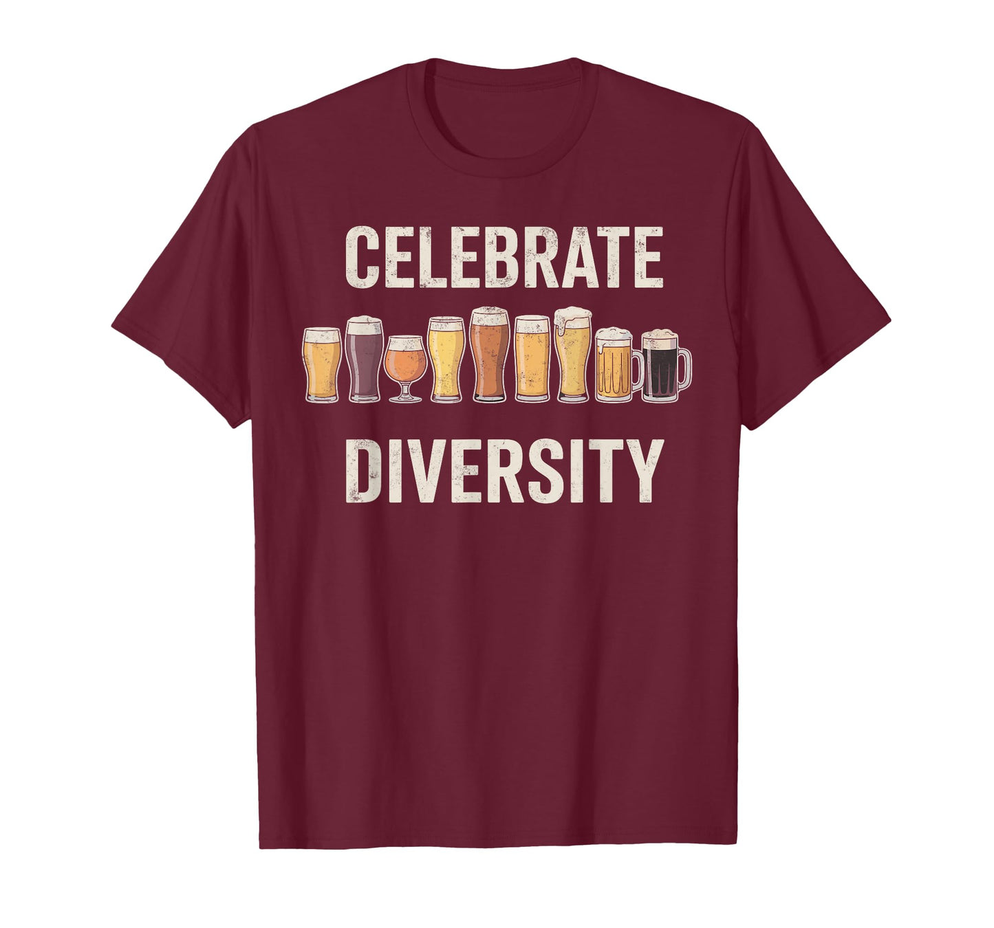 Celebrate Diversity Funny Brewing Brewer Craft Beer Hobby T-Shirt