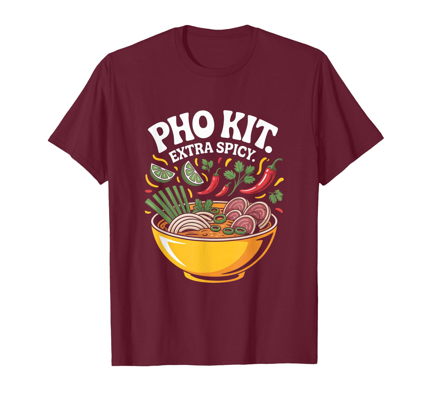 Pho Kit Soup Funny Pho Kit Vegan Pho Lover T-Shirt