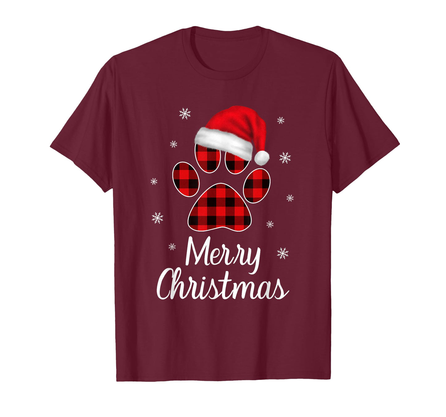 Christmas Pajama Women Kids Girl Christmas Gifts Cat Dog Paw T-Shirt