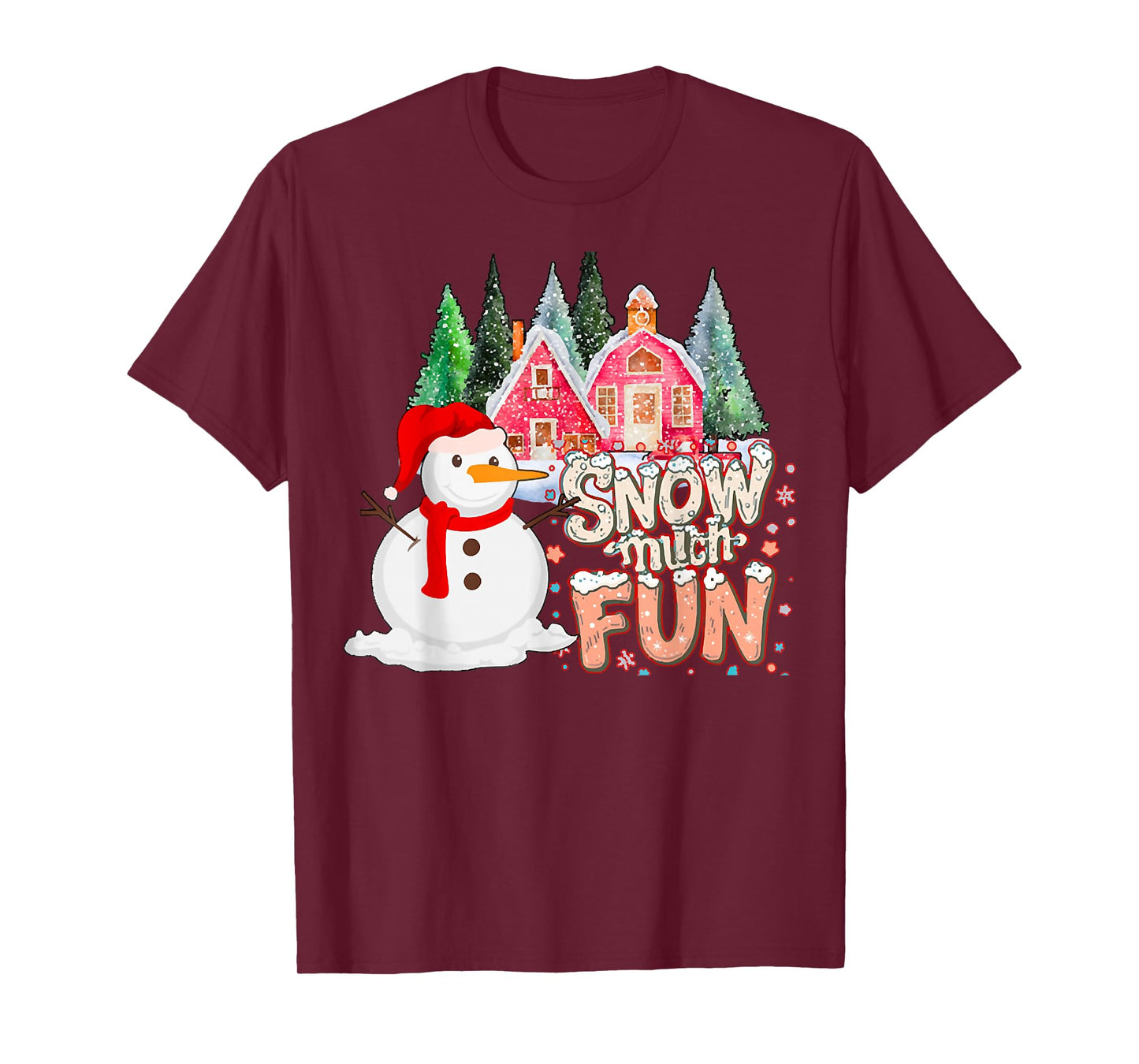 is Snow Much Fun Winter Christmas Teacher Holiday Outfit T-Shirt