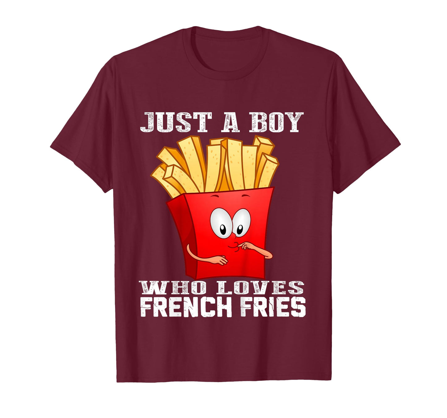 Kids Cute Just A Boy Who Loves French Fries Boys Kids Toddler T-Shirt