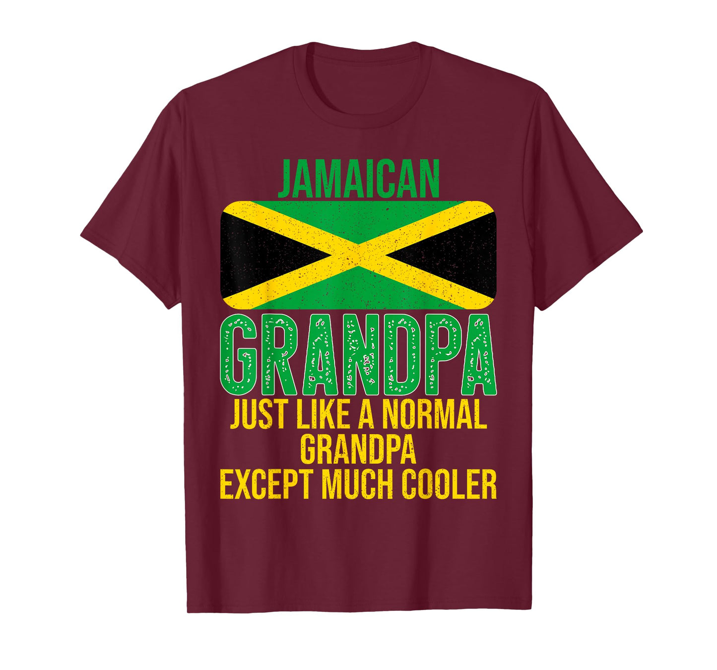 Vintage Jamaican Grandpa Jamaica Flag for Father's Day T-Shirt