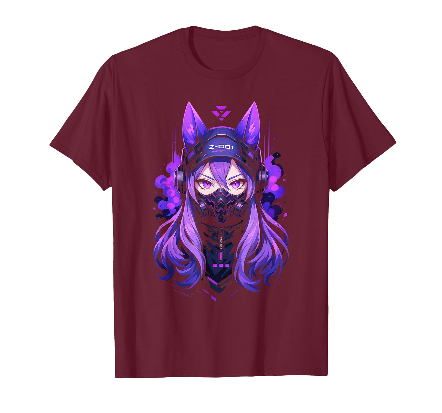 Anime Manga Cyberpunk Aesthetic Techwear Harajuku Kitsune T-Shirt