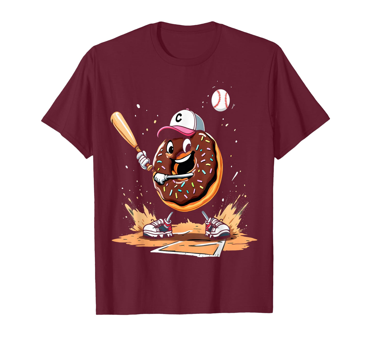 Funny Baseball Donut T-Shirt