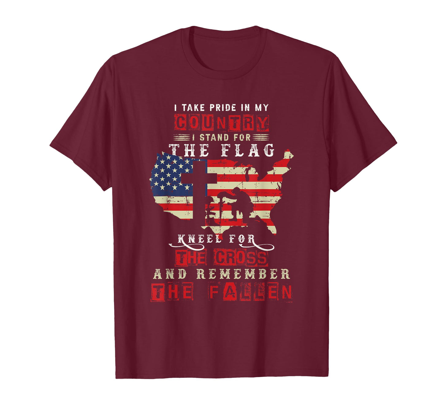 I Take Pride In My Country I Stand For The Flag Kneel T-Shirt