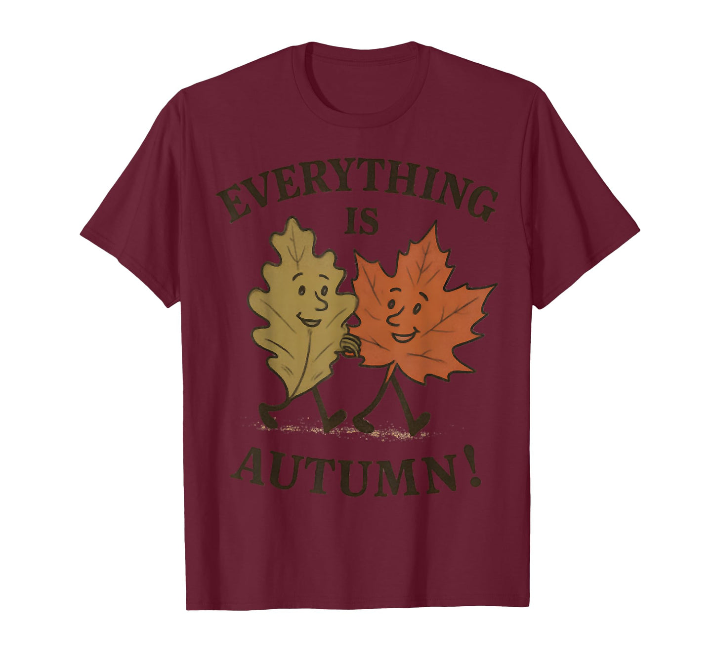 Retro Everything is Autumn Happy Fall Harvest Autumn Outfit T-Shirt