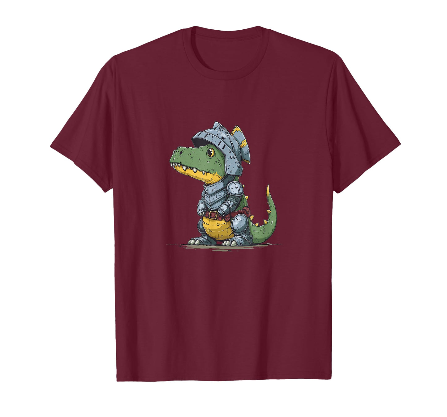 Nice Medieval Knight Dinosaur Look T-Shirt