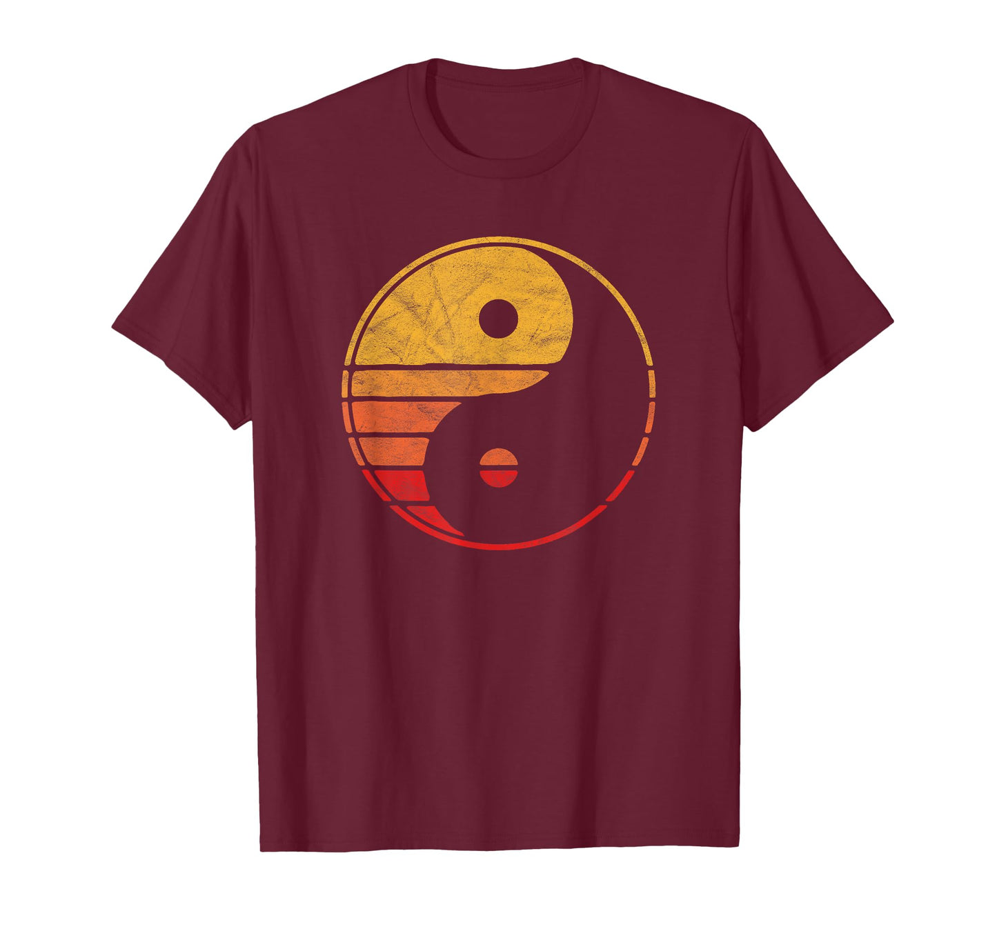 Vintage Yin Yang 80's Minimalist Sun Retro Graphic T-Shirt