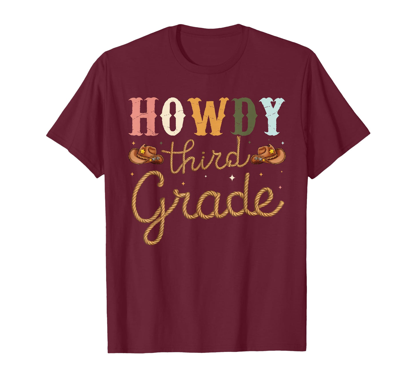 3rd Grade Teacher Rodeo Country Western Howdy Third Grade T-Shirt