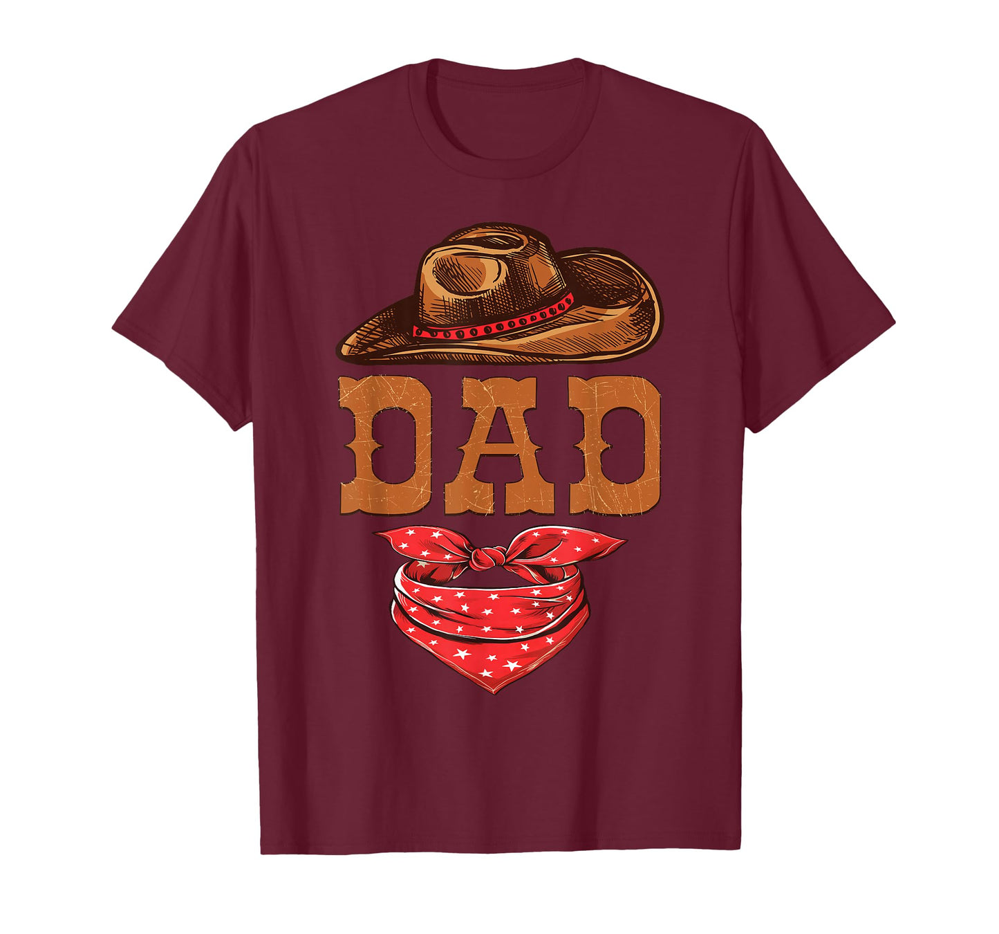 Dad Western Birthday Cowboy Cowgirl Family Matching T-Shirt