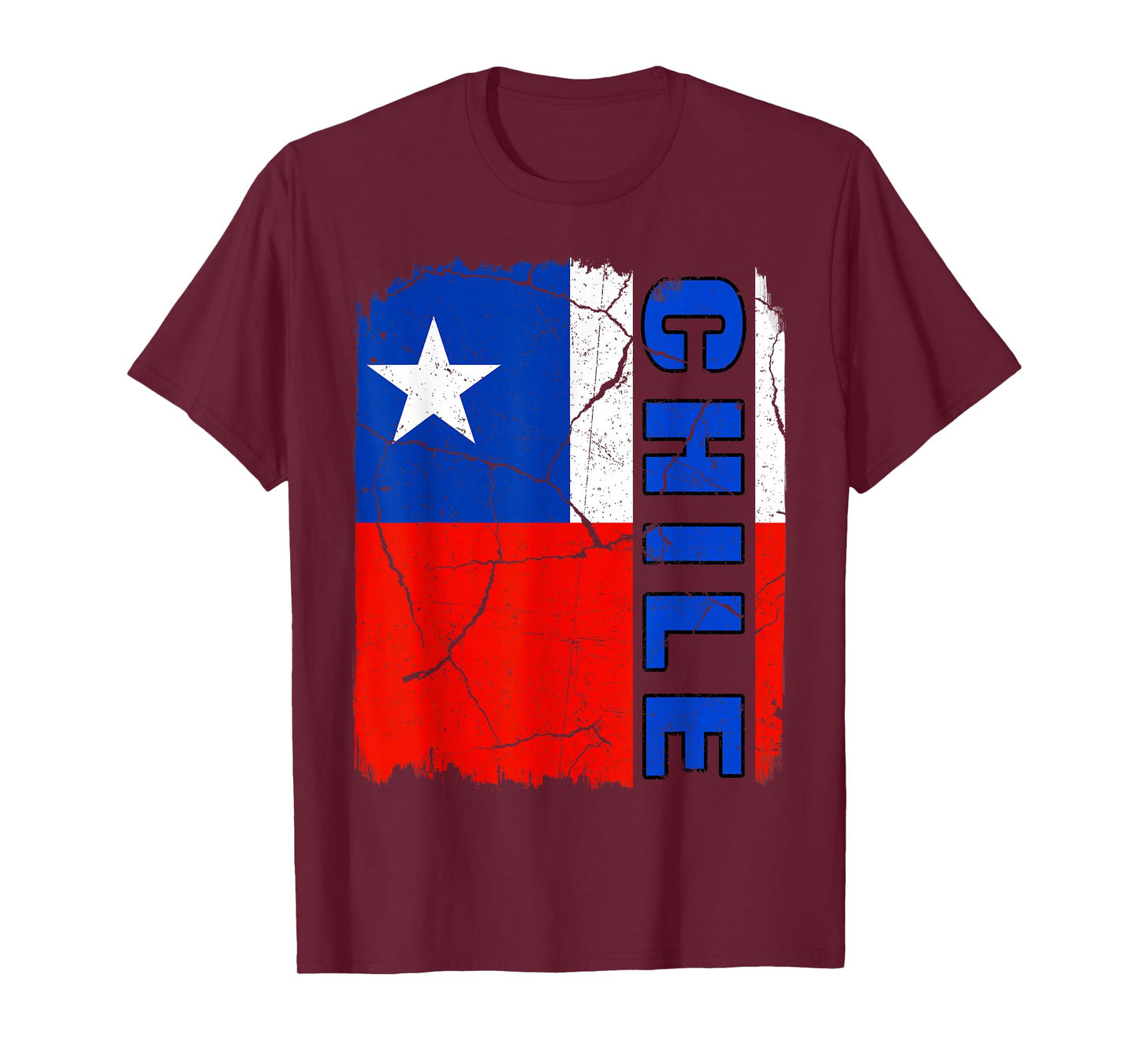 Vintage Chilean Flag Chile Pride Roots Heritage Gift T-Shirt